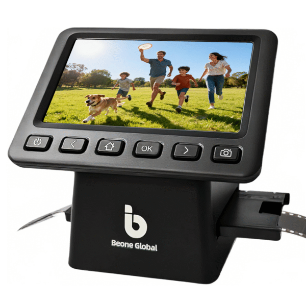 ClearScan P5 Film Scanner with SD Card, Upgraded Version, 24MP High-Resolution 35mm/135/126/110/Super 8 Film & Slide Converter with 5” LCD, Quick Digital JPEG Conversion