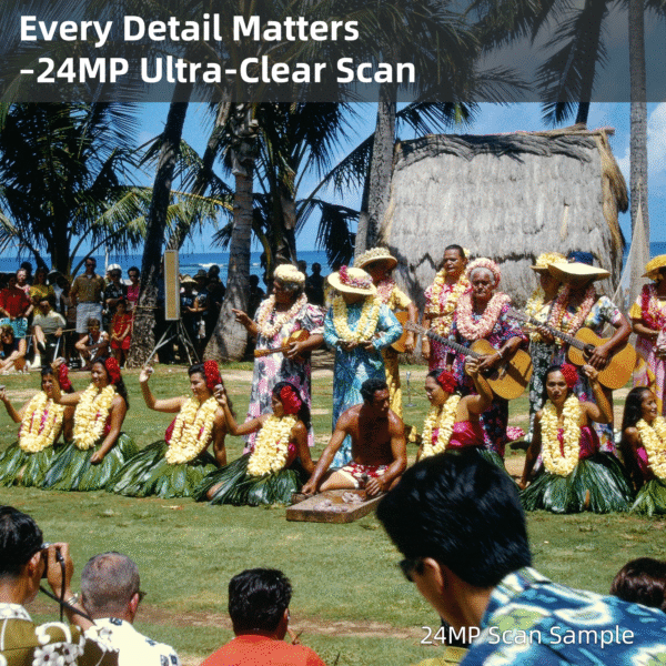 ClearScan P7 Film Scanner with SD Card,7” LCD,Upgraded Version, 24MP High-Resolution 35mm/135/126/110/Super 8 Film & Slide Converter, Quick Digital JPEG Conversion