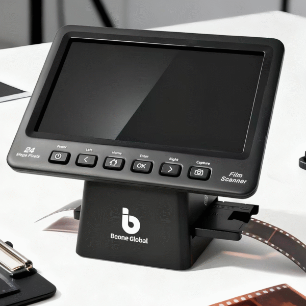 ClearScan P7 Film Scanner with SD Card,7” LCD,Upgraded Version, 24MP High-Resolution 35mm/135/126/110/Super 8 Film & Slide Converter, Quick Digital JPEG Conversion